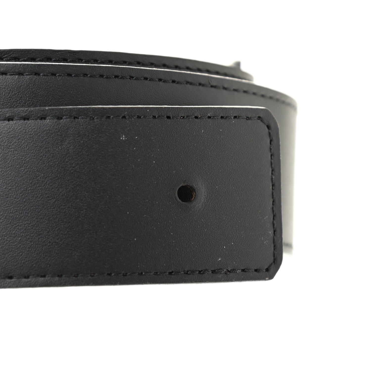 Louis Vuitton Calfskin Monogram 30mm LV Initiales Reversible Belt 95 38 Black 8 of 10