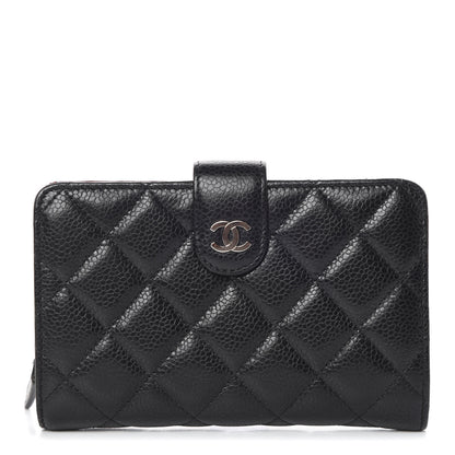 Chanel Caviar Quilted Zipped Pocket Wallet Black 1 of 10