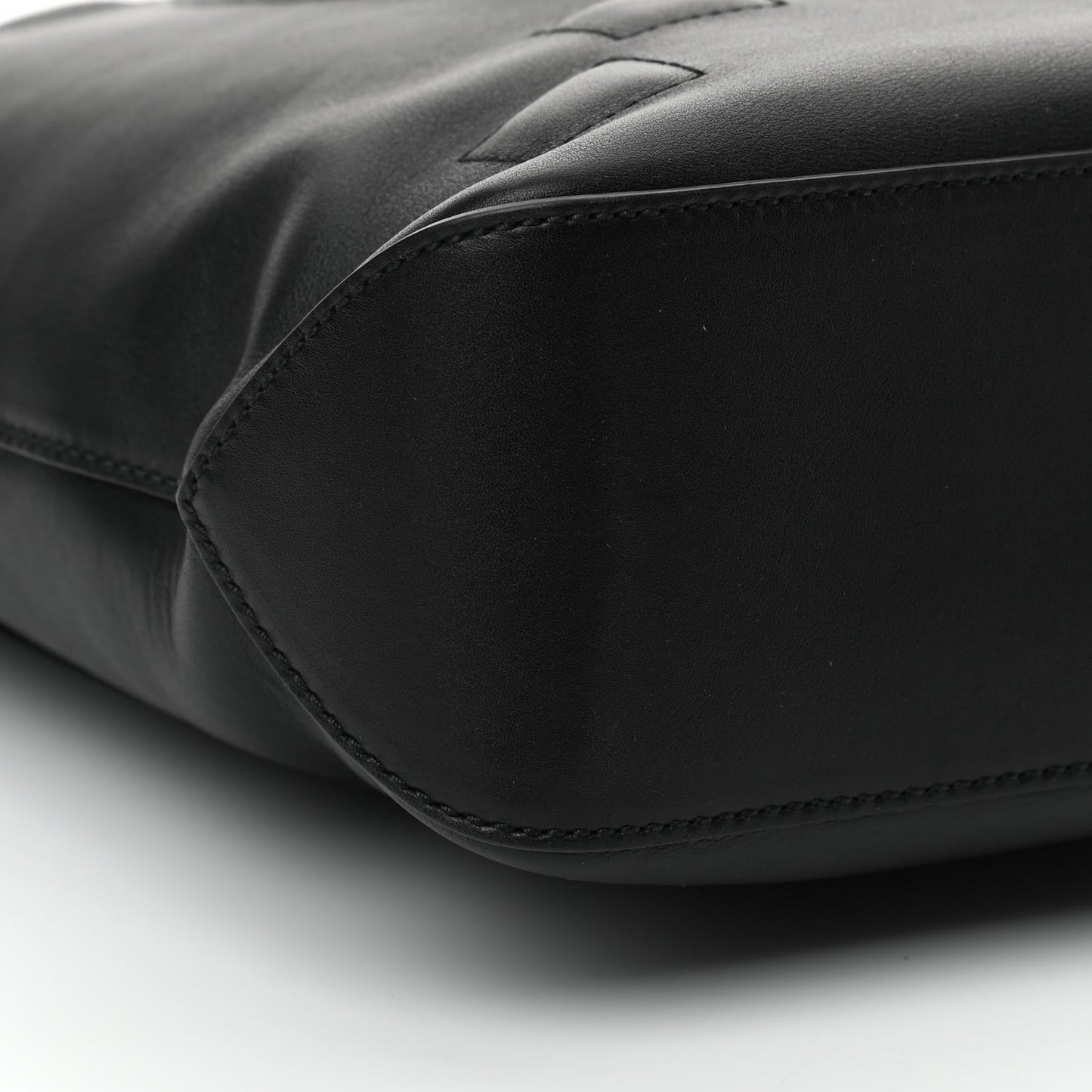 Apollo Calfskin GG Dadini Embroidered Chain Hobo Black
