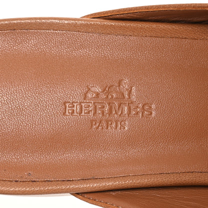 Hermes Goatskin Oz Mules 41 Naturel 8 of 12