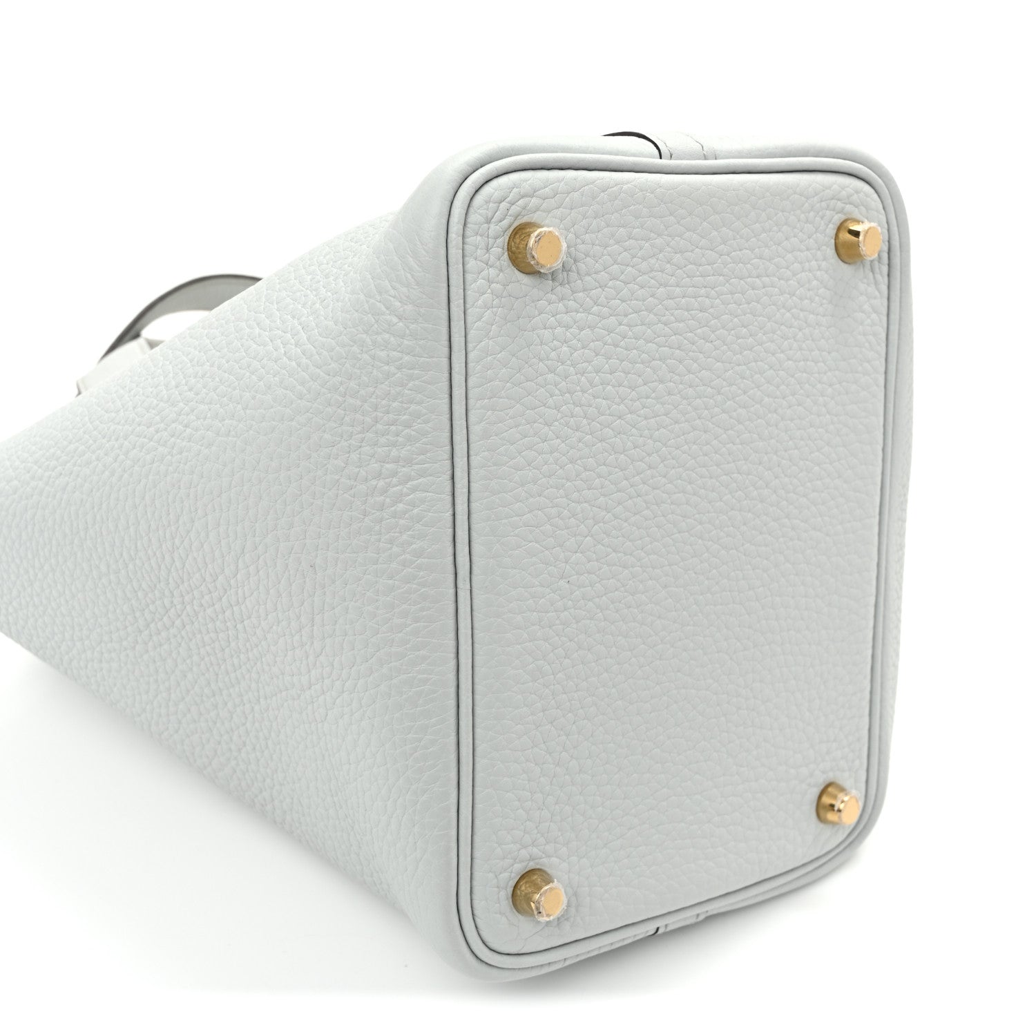 Hermes Taurillon Clemence Picotin Lock 18 PM Bleu Pale 9 of 12