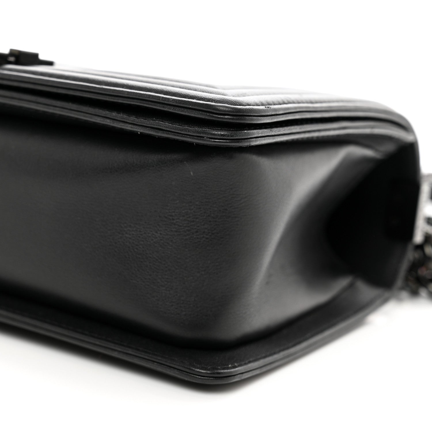 Chanel Calfskin Quilted Medium Boy Flap So Black 10 of 10