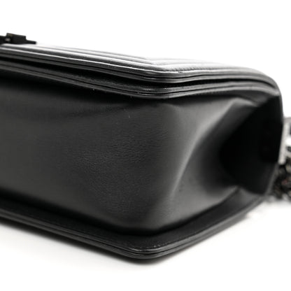 Chanel Calfskin Quilted Medium Boy Flap So Black 10 of 10