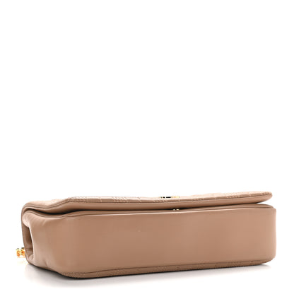 Burberry Lambskin Quilted Medium Lola Bag Camel 4 of 8