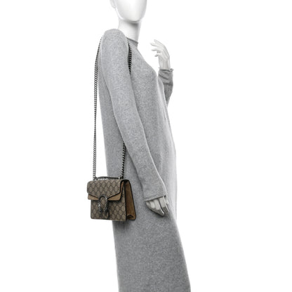 Gucci GG Supreme Monogram Mini Dionysus Shoulder Bag Taupe 3 of 10
