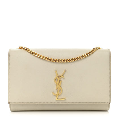Saint Laurent Grain De Poudre Medium Classic Monogram Kate Satchel Crema Soft 1 of 10