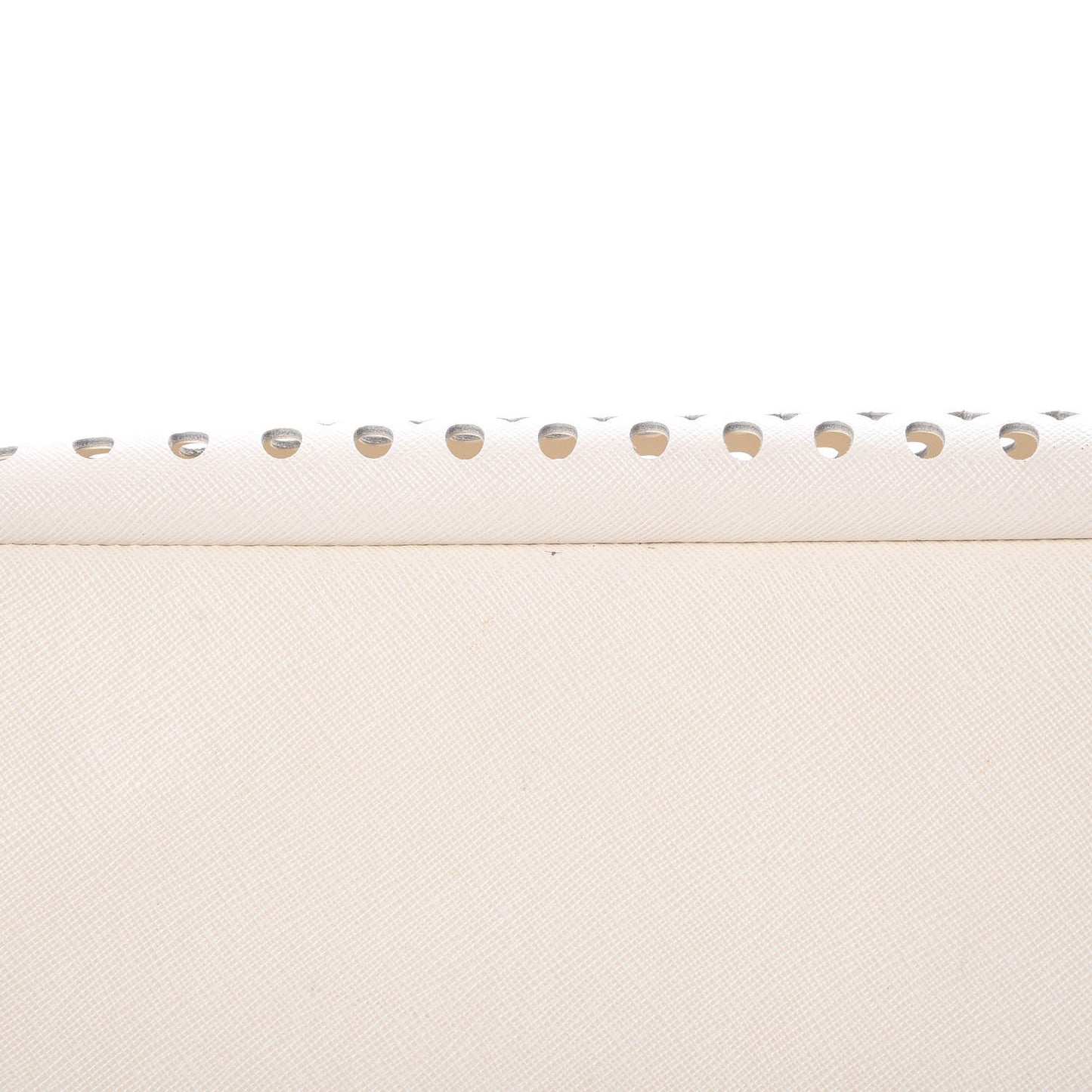 Saffiano Perforated Zip Around Tote Talco