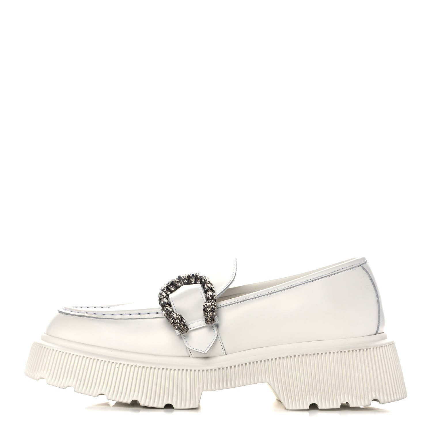 Gucci Cordovan Lux Dionysus Hunder Loafers 40 Great White 1 of 12