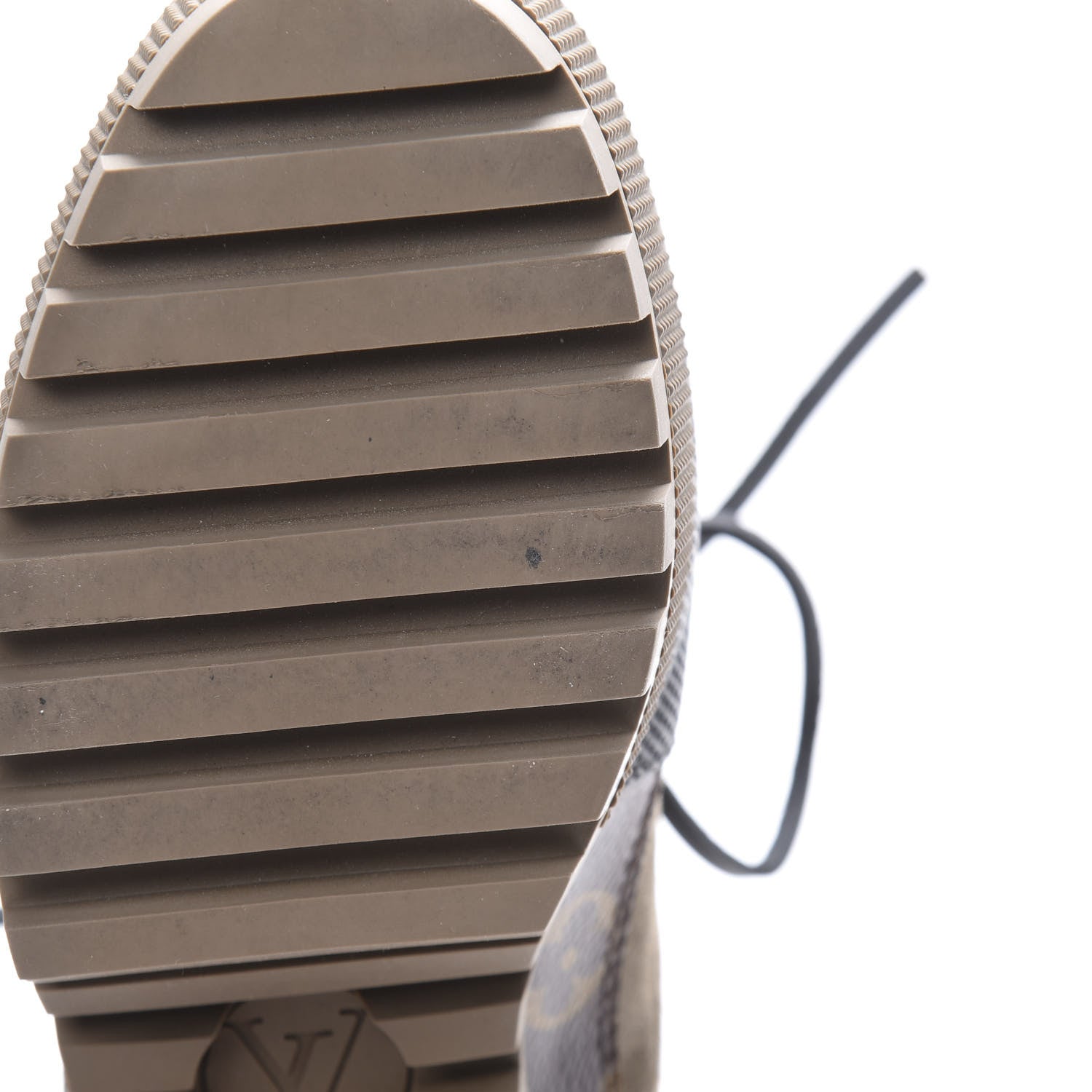 Louis Vuitton Suede Calfskin Monogram Laureate Platform Desert Boots 39 Beige 9 of 11