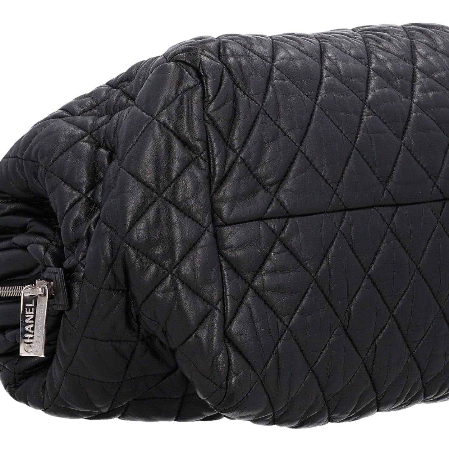 Lambskin Coco Cocoon Bowler Black
