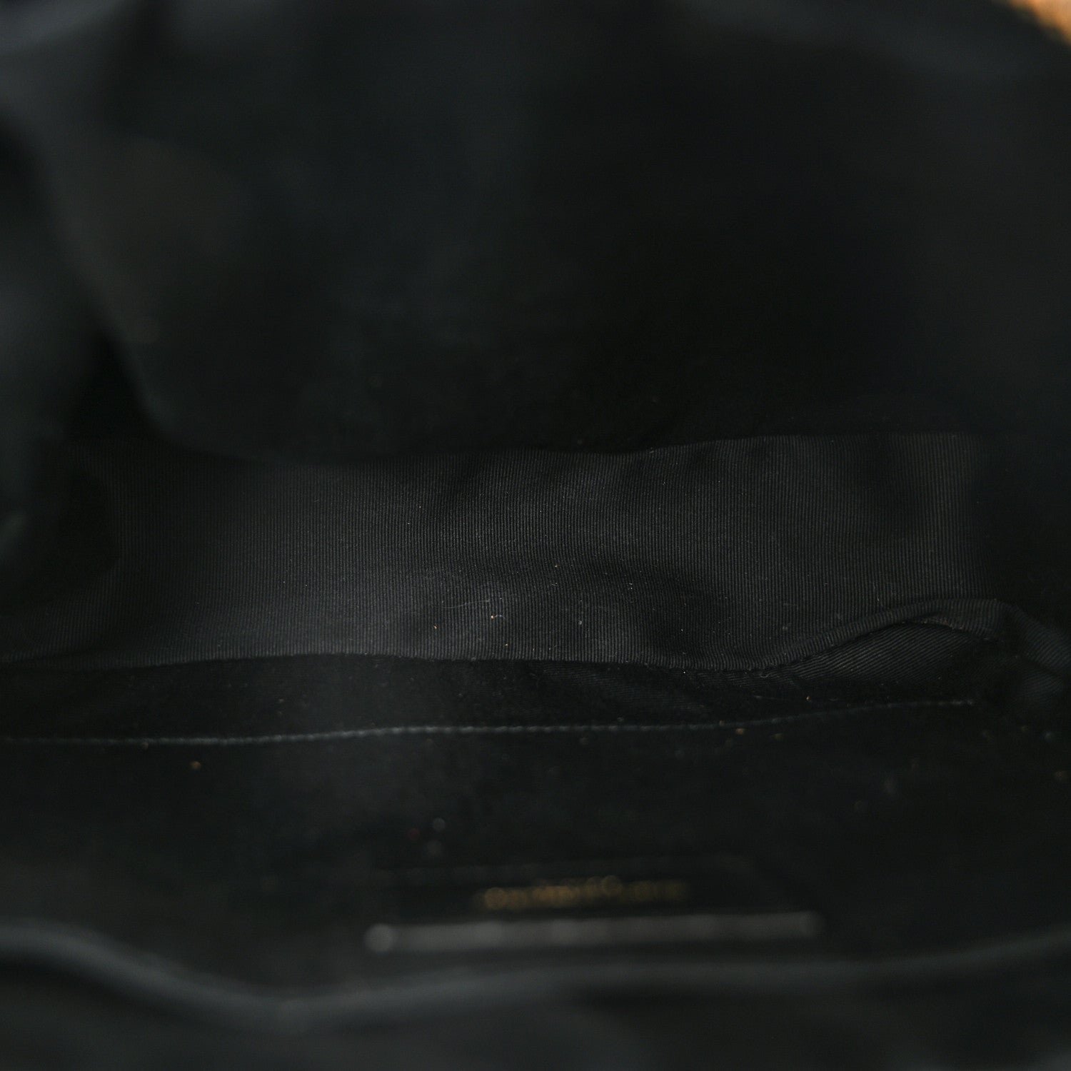 Saint Laurent Suede Matelasse Monogram Lou Camera Bag Cinnamon 4 of 9