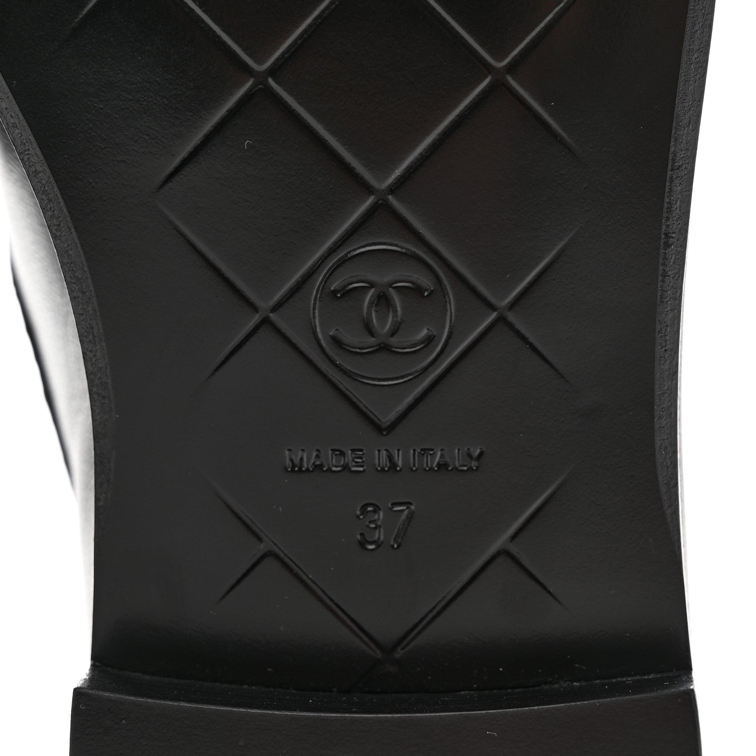 Chanel Lambskin Quilted CC Turnlock Loafers 37 Black 6 of 9