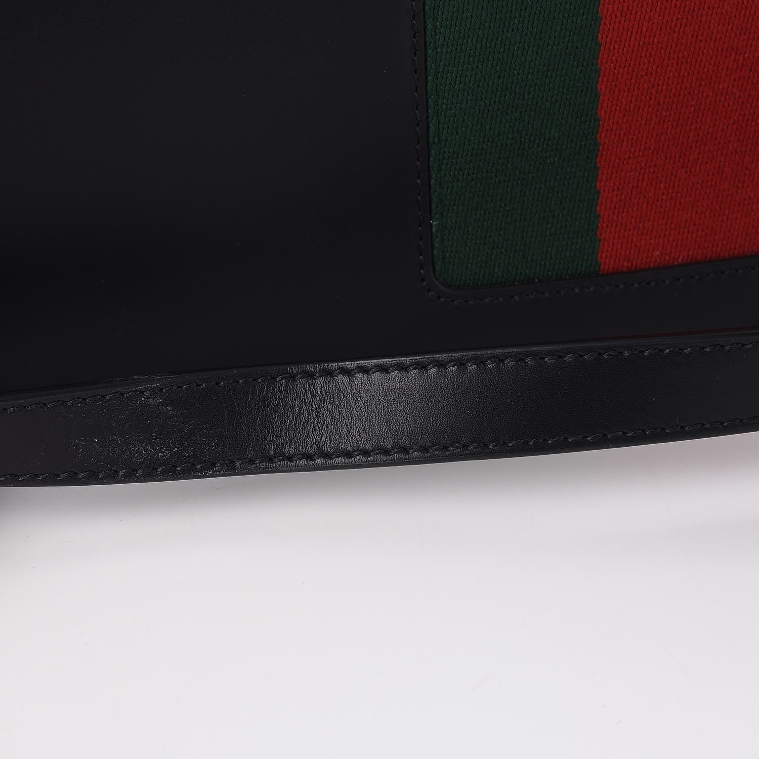 Gucci Calfskin Maxi Sylvie Top Handle Bag Black 7 of 12