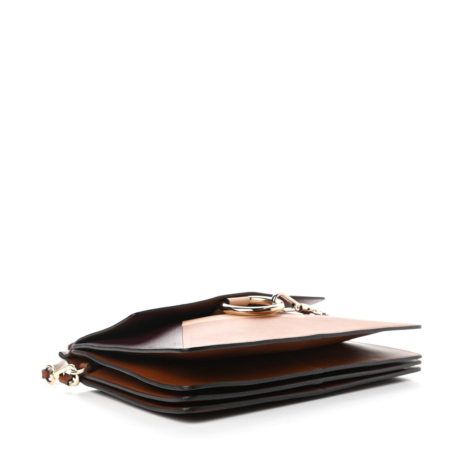 Chloe Smooth Calfskin Patchwork Medium Faye Shoulder Bag Light Tan 4 of 9
