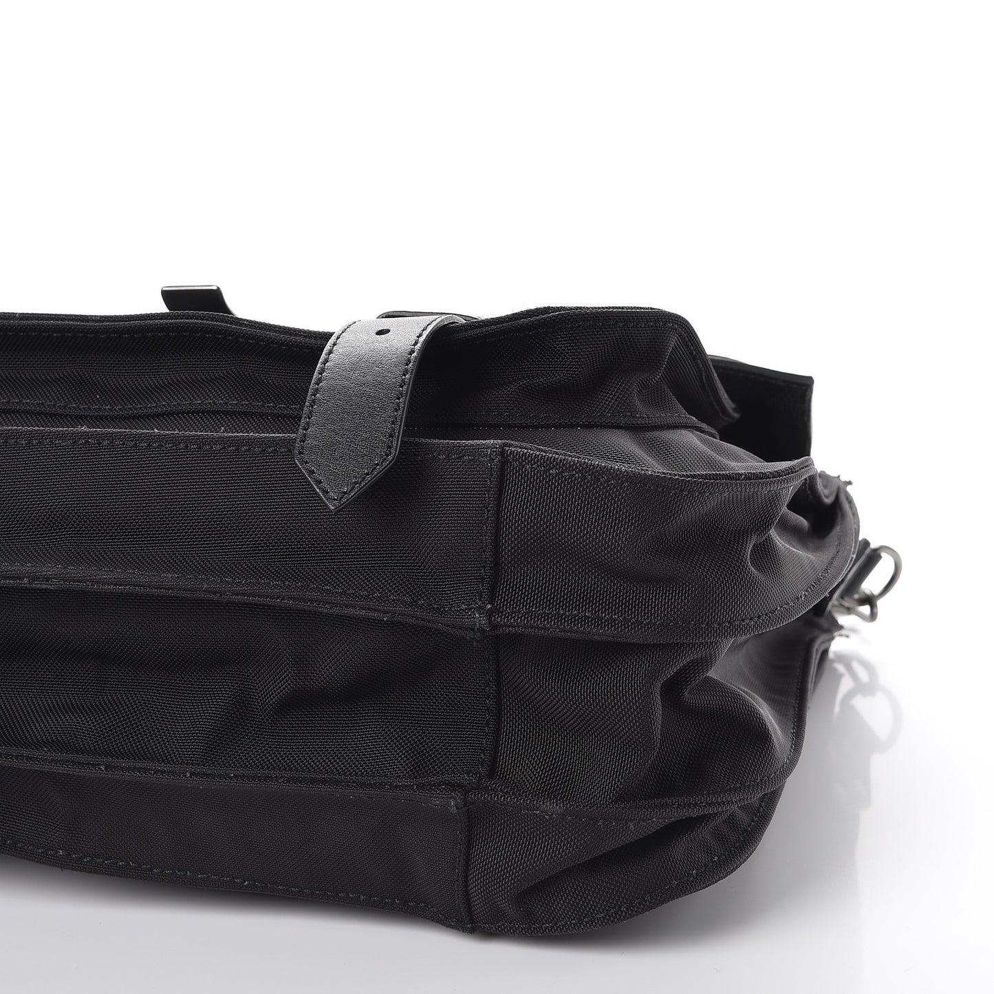 Lambskin Nylon Extra Large PS1 Satchel Black