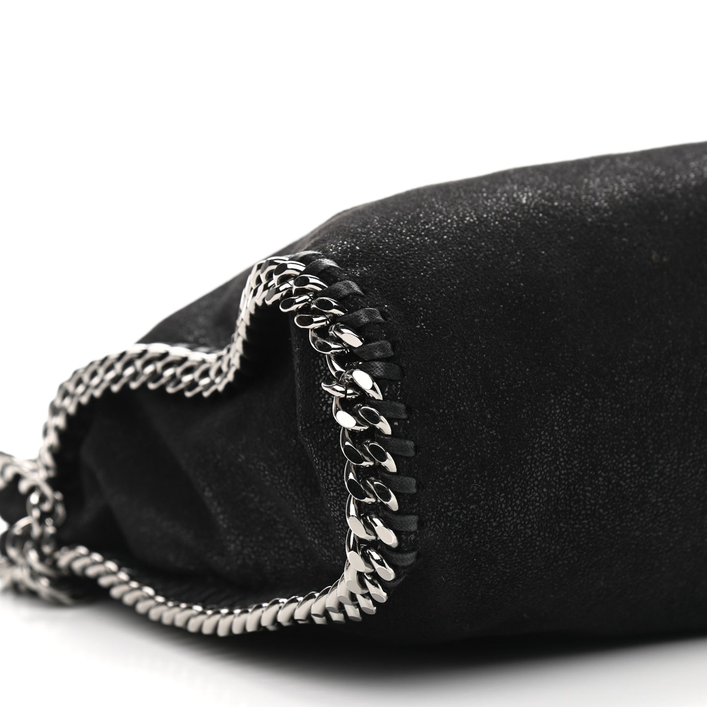 Shaggy Deer Falabella Fold Over Tote Black
