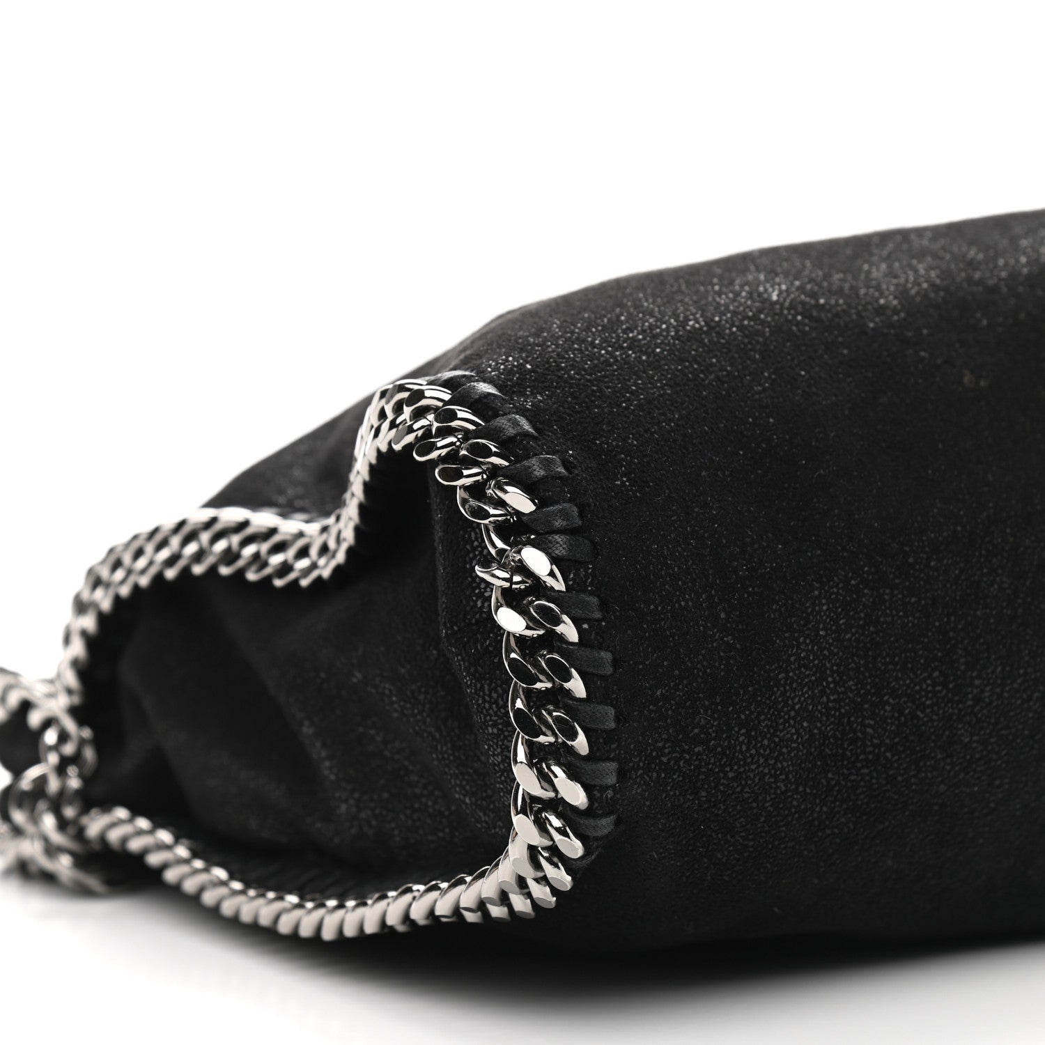 Stella McCartney Shaggy Deer Falabella Fold Over Tote Black 8 of 9