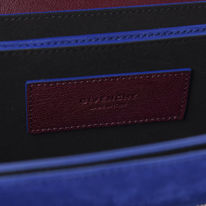 Givenchy Goatskin Suede Medium GV3 Shoulder Bag Aubergine Blue 8 of 9