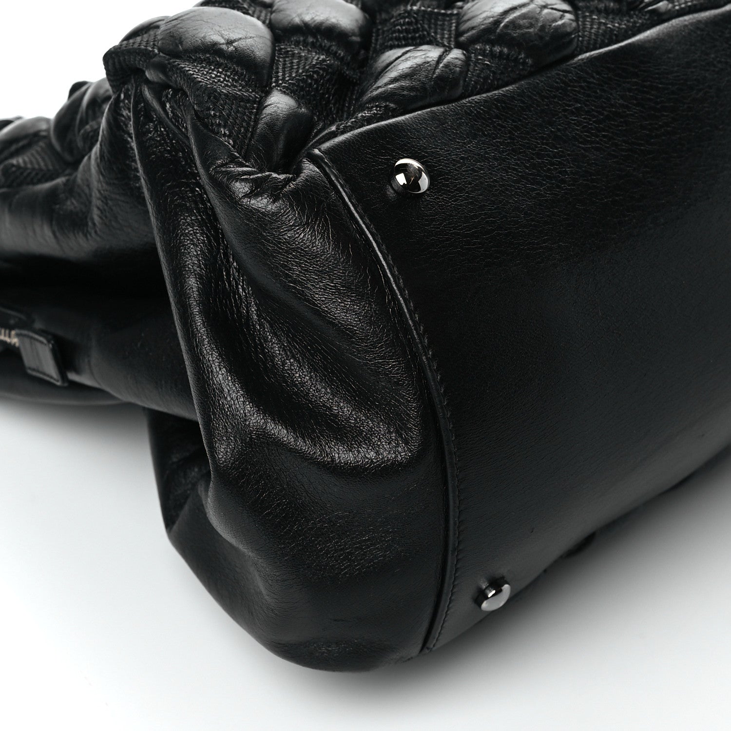 Chanel Glazed Lambskin Quilted Large Stravinsky Tote Black 8 of 9