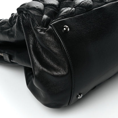 Chanel Glazed Lambskin Quilted Large Stravinsky Tote Black 8 of 9