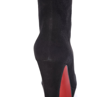 Christian Louboutin Suede Royal Bibi Botta 140 Boots 37 Black 11 of 12