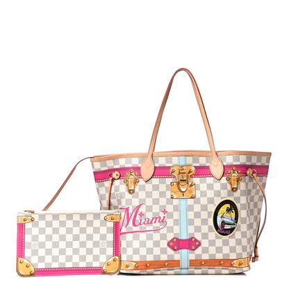 Louis Vuitton Damier Azur Summer Trunks Miami Neo Neverfull MM 1 of 8