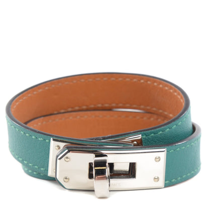 Hermes Swift Kelly Double Tour Bracelet XS Malachite 1 of 7