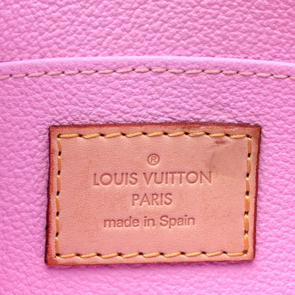 Louis Vuitton Monogram Multicolor Cosmetic Pouch White Litchi 4 of 7
