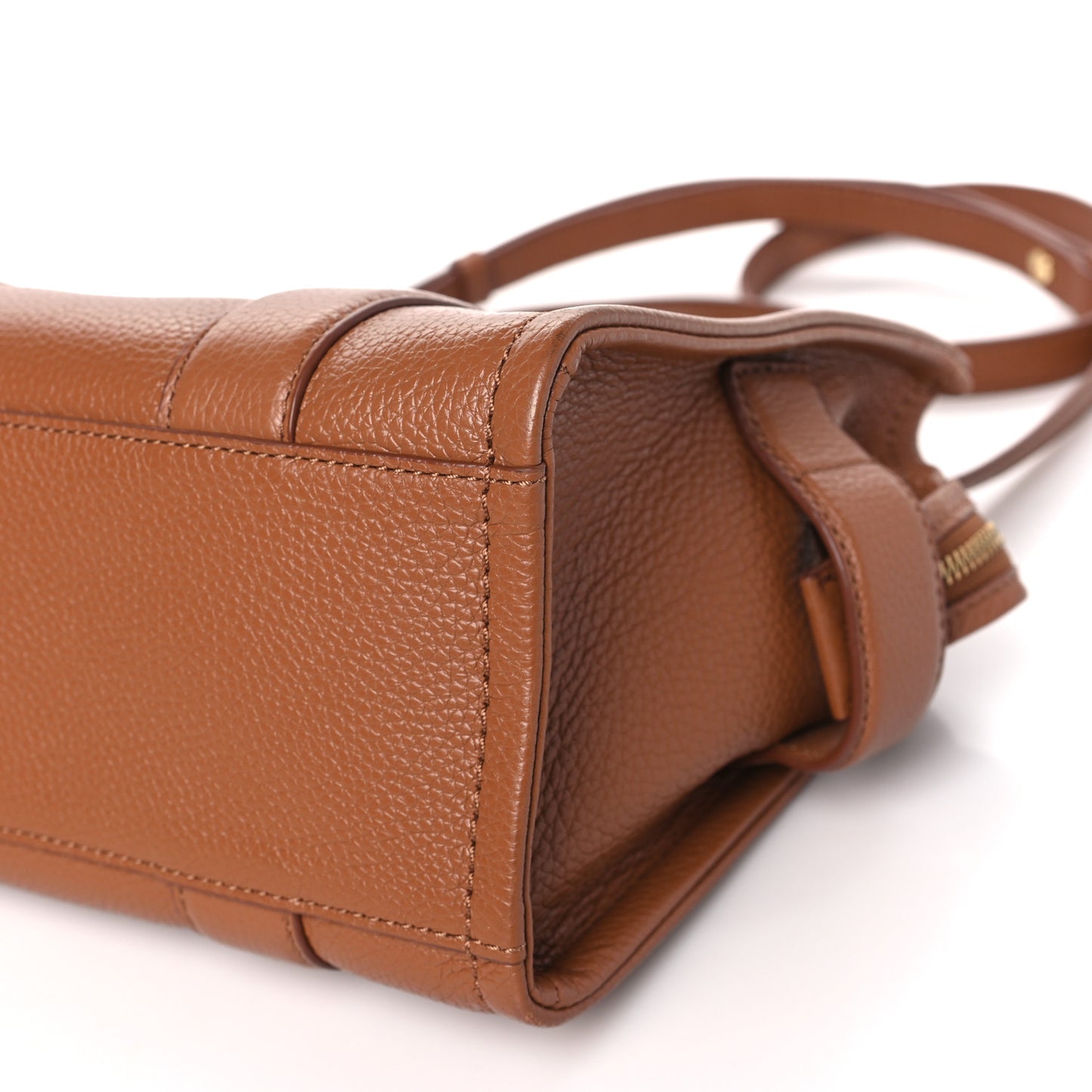 Grained Calfskin Small The Tote Bag Argan Oil