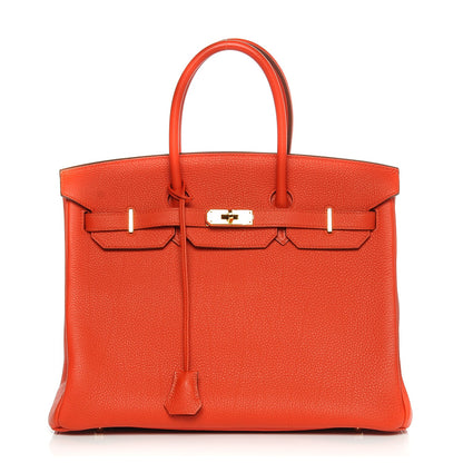 Hermes Togo Birkin 35 Capucine 1 of 10