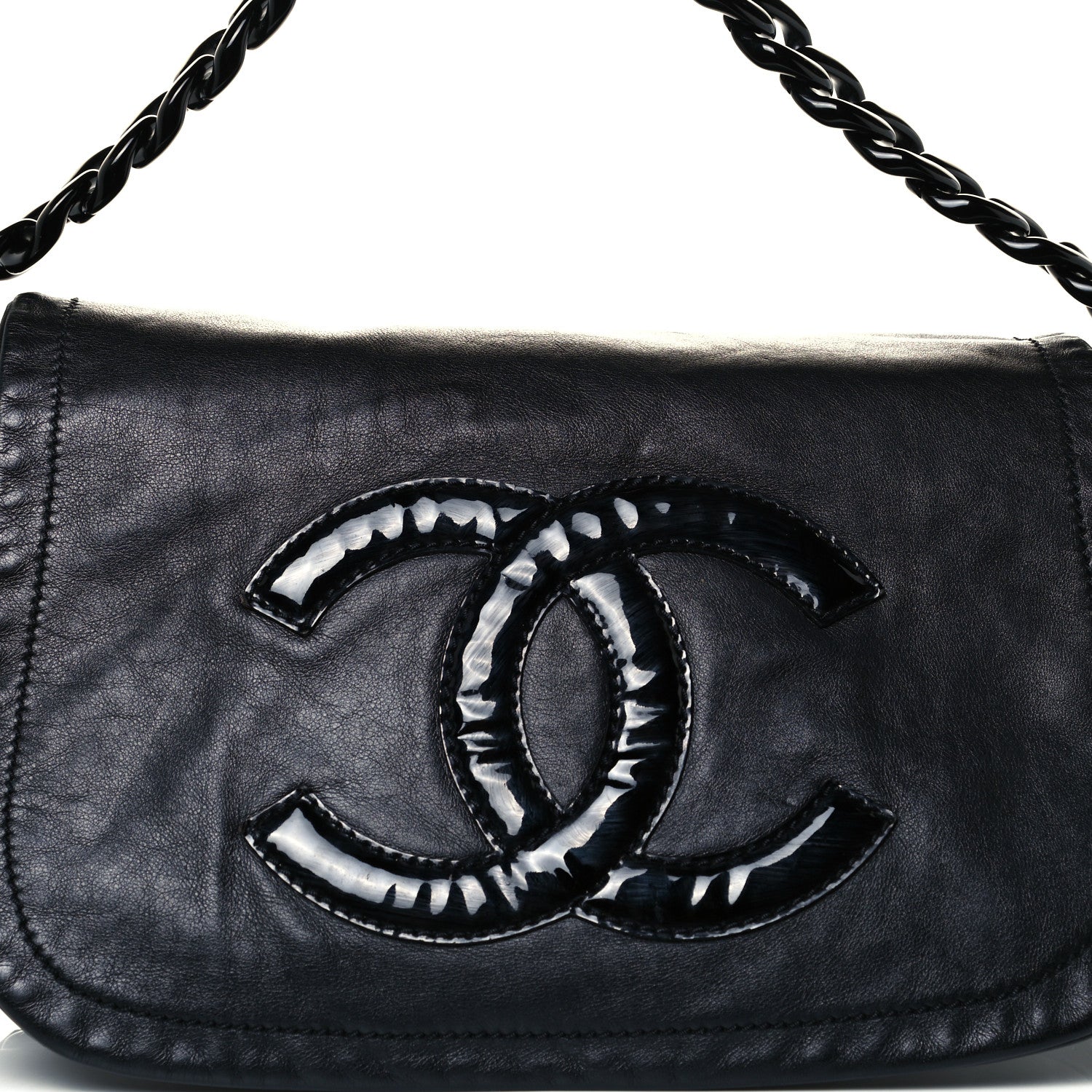 Chanel Calfskin Modern Chain Hobo Flap Black 8 of 10