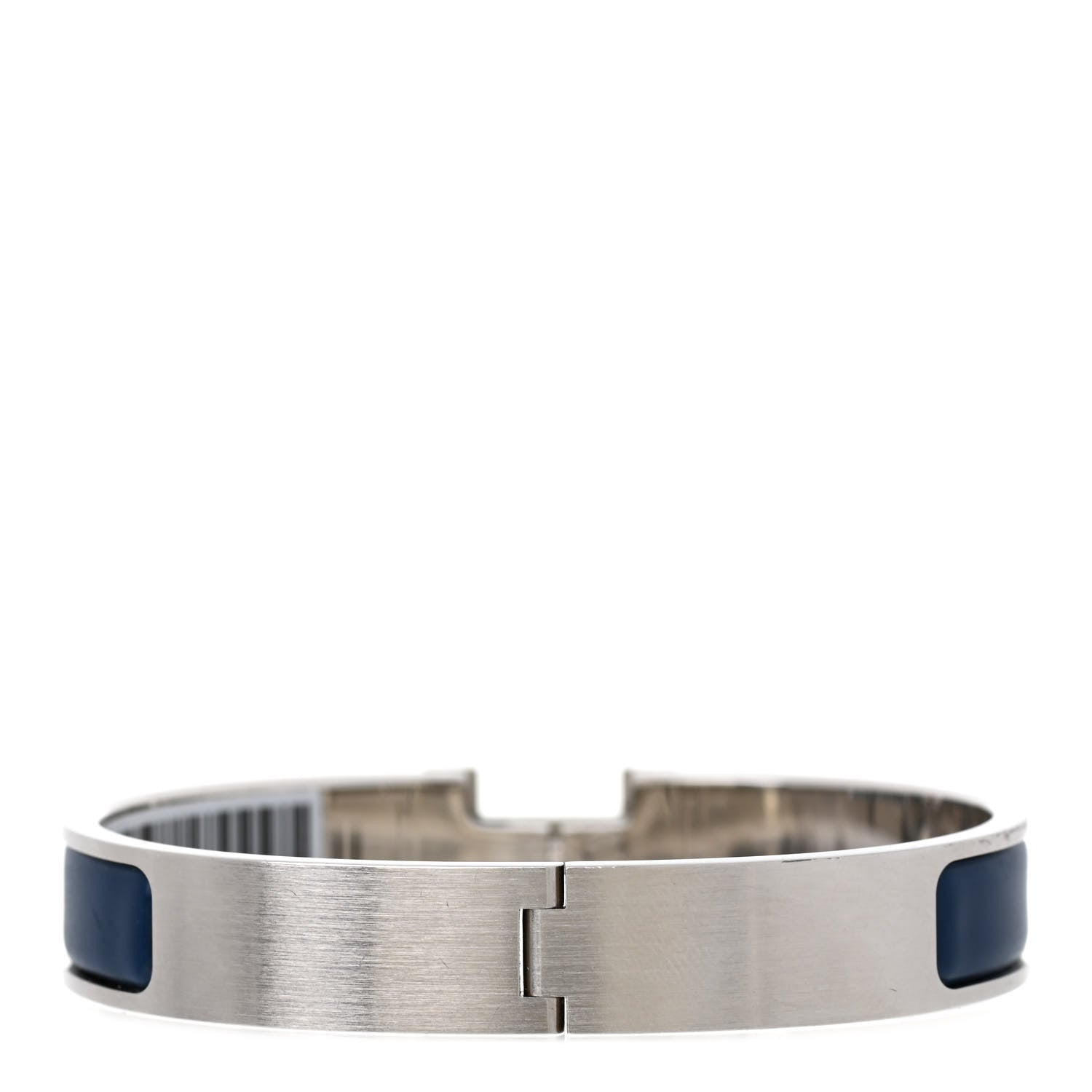 Hermes Matte Enamel Narrow Clic Clac HH Bracelet Bleu Biarritz 3 of 7