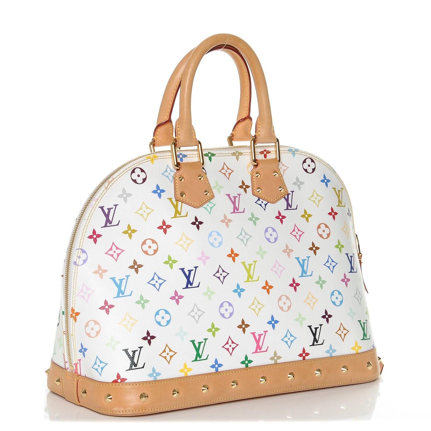 Monogram Multicolor Alma GM White