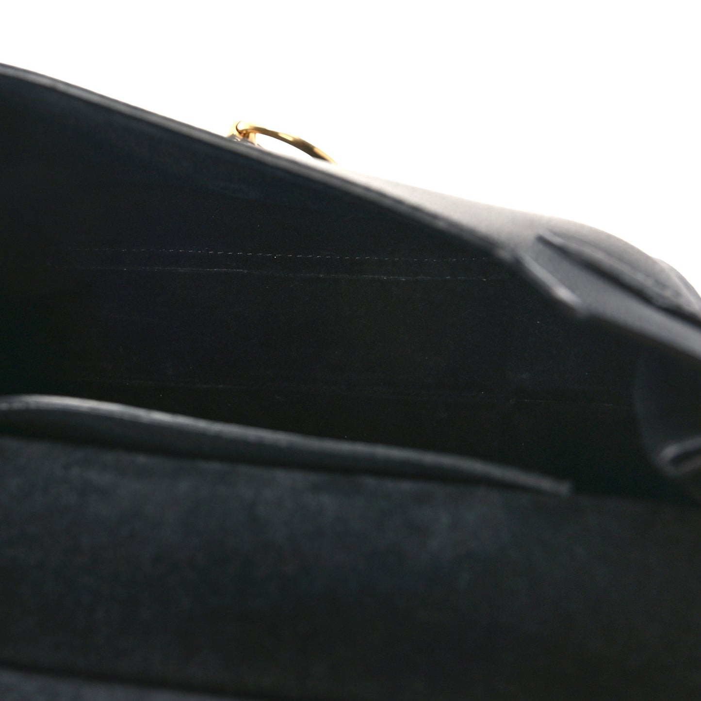 Small Classic Grain Calfskin Amberley Satchel Black