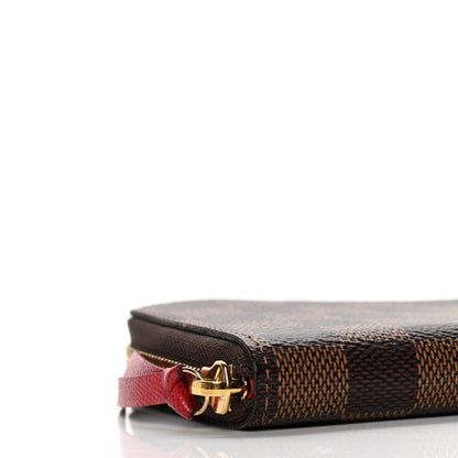 Louis Vuitton Damier Ebene Clemence Wallet Cherry 6 of 7