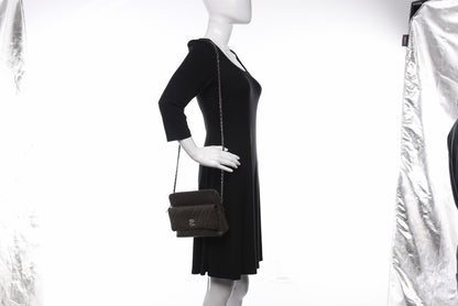 Chanel Lambskin Quilted Crossbody Grey 3 of 12
