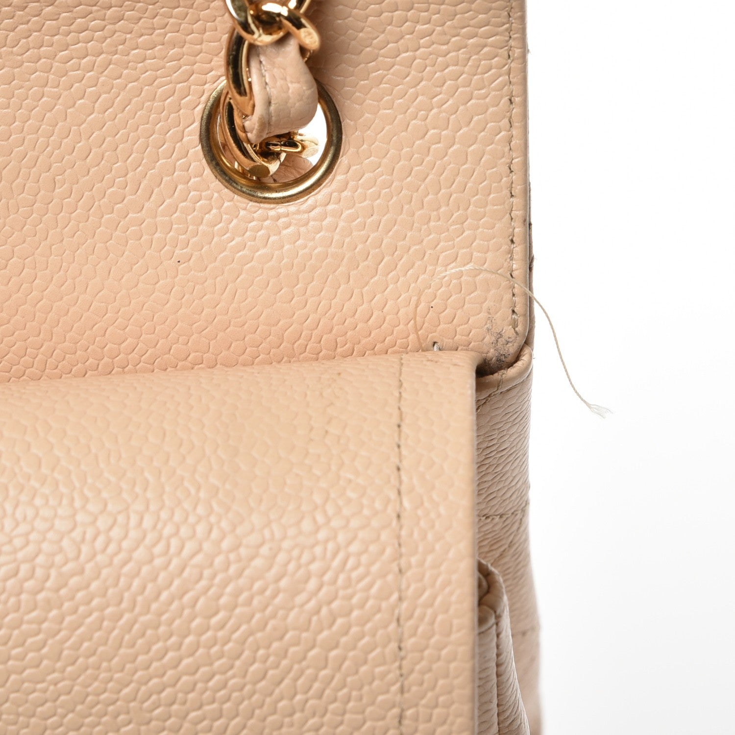 Chanel Caviar Quilted Jumbo Double Flap Beige Clair 12 of 18