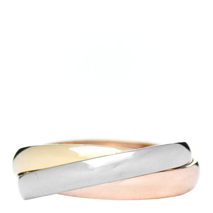 Cartier 18K Pink Yellow White Gold Small Trinity Ring 45 3.25 3 of 4