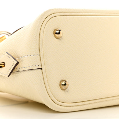 Hermes Epsom 1923 Sangle Bolide 25 Nata Bleu Indigo Lime 9 of 12