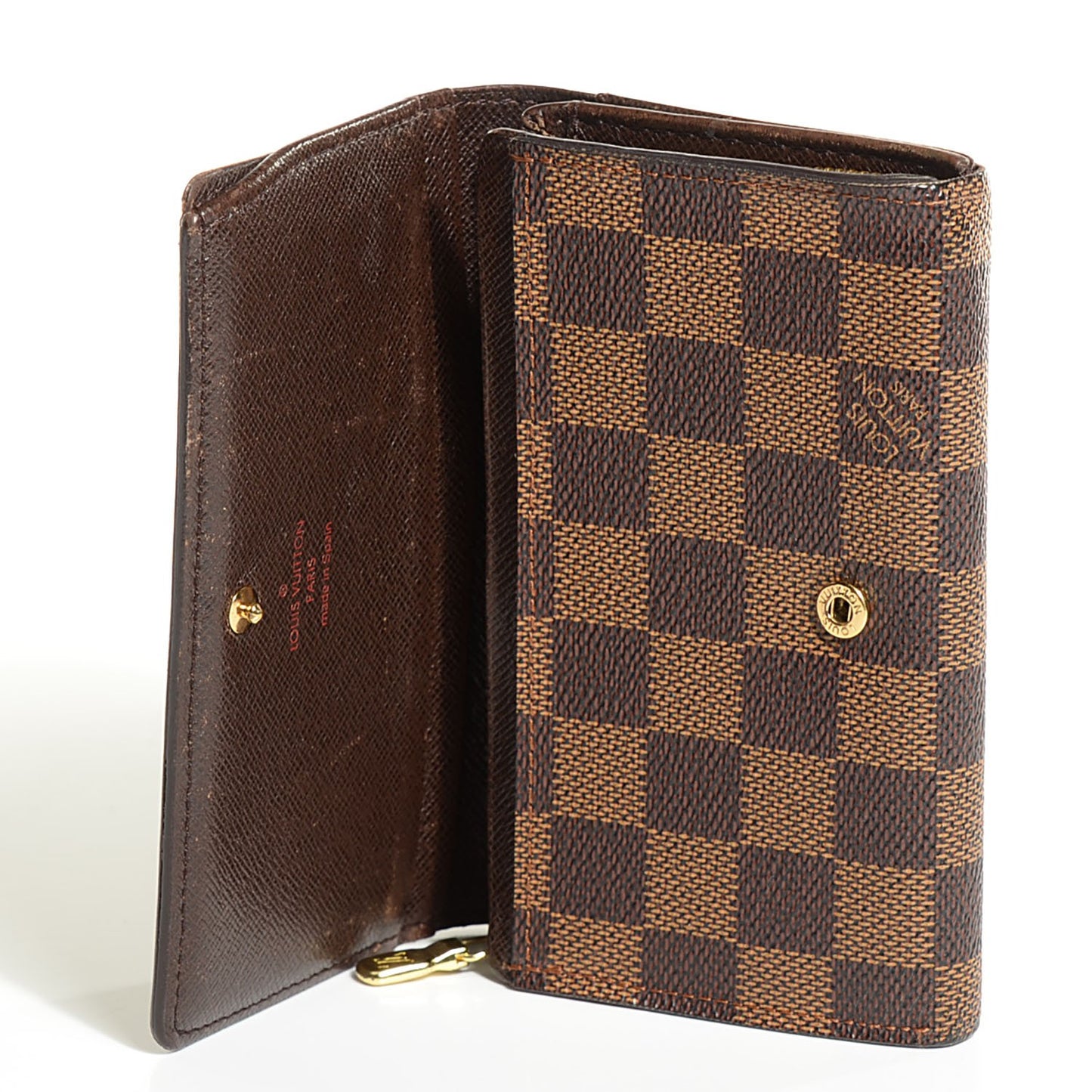 Damier Ebene Porte-Monnaie Billets Tresor Wallet