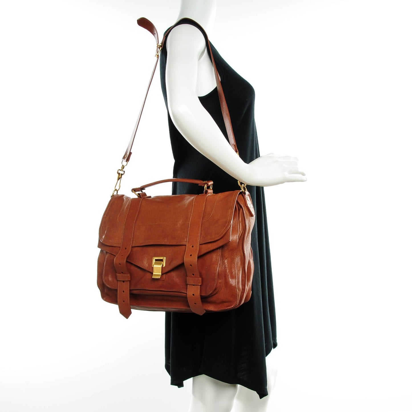 Lambskin Large PS1 Satchel Saddle
