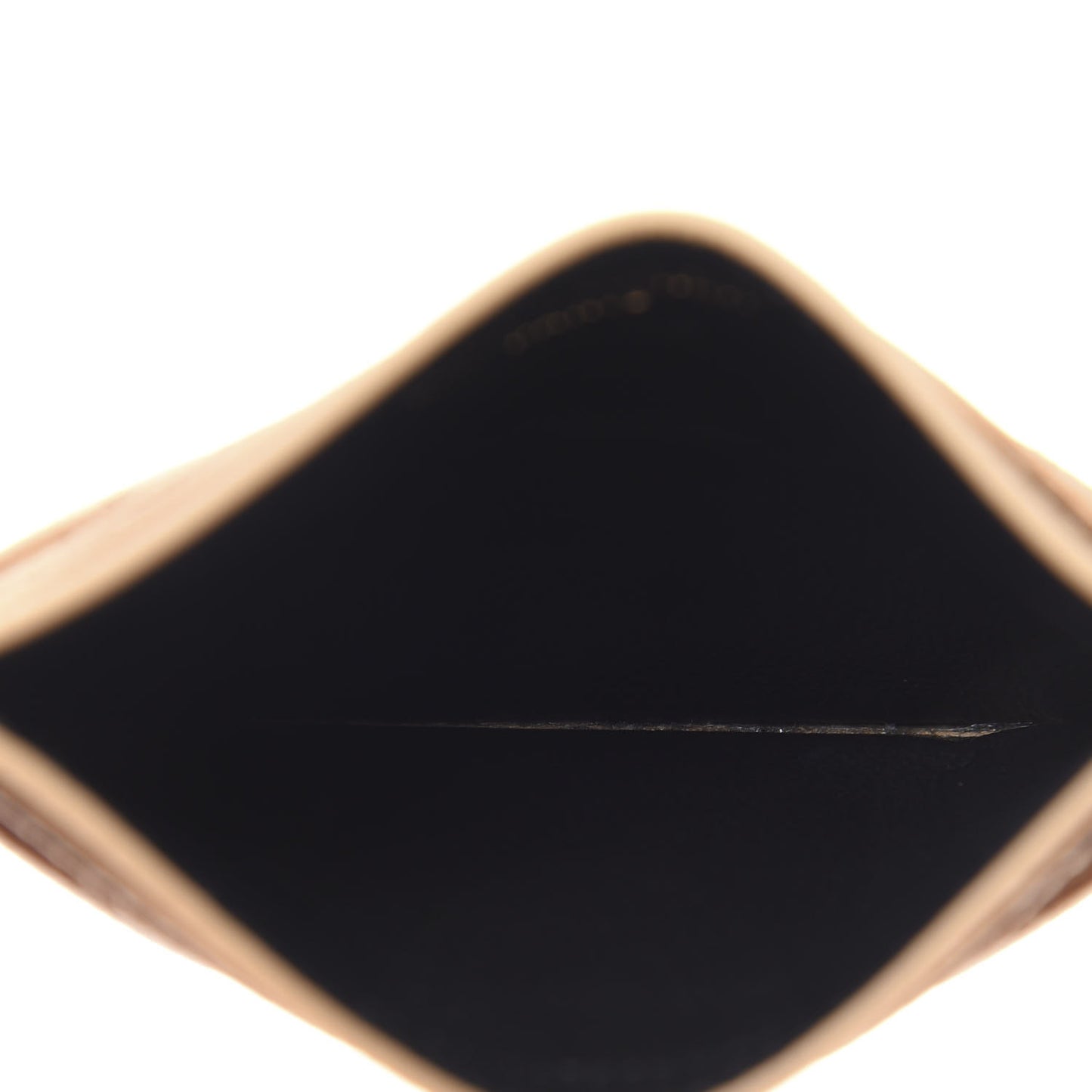 Grain De Poudre Matelasse Chevron Monogram Credit Card Case Cork