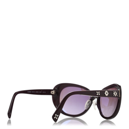 Chanel Crystal CC Sunglasses 5151-B Burgundy 4 of 9