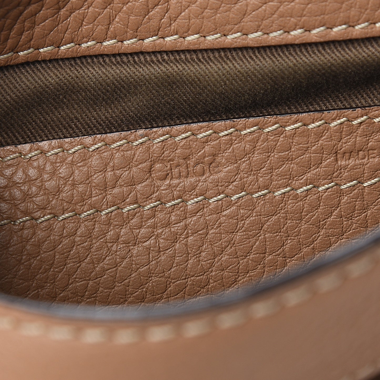 Calfskin Mini Marcie Round Crossbody Bag Nut