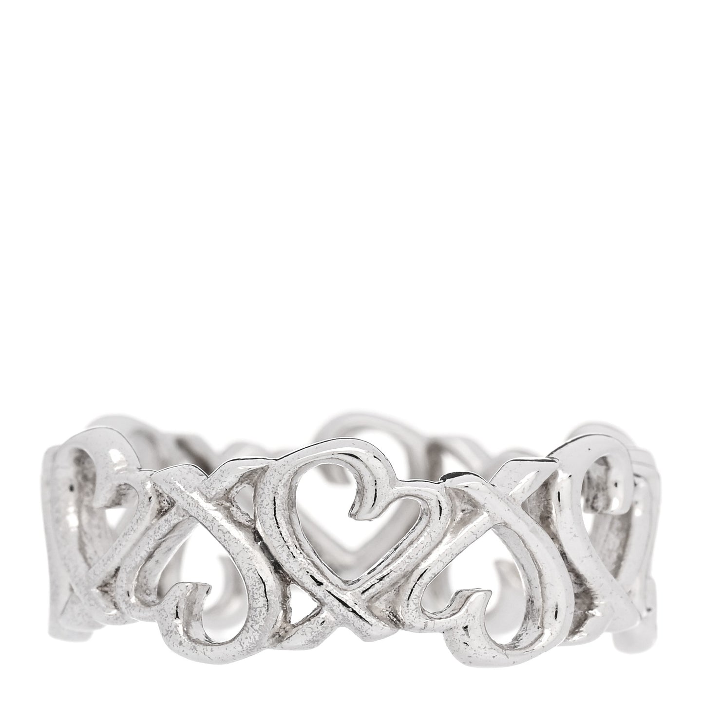 Sterling Silver Paloma Picasso Loving Heart Band Ring 54 6.75