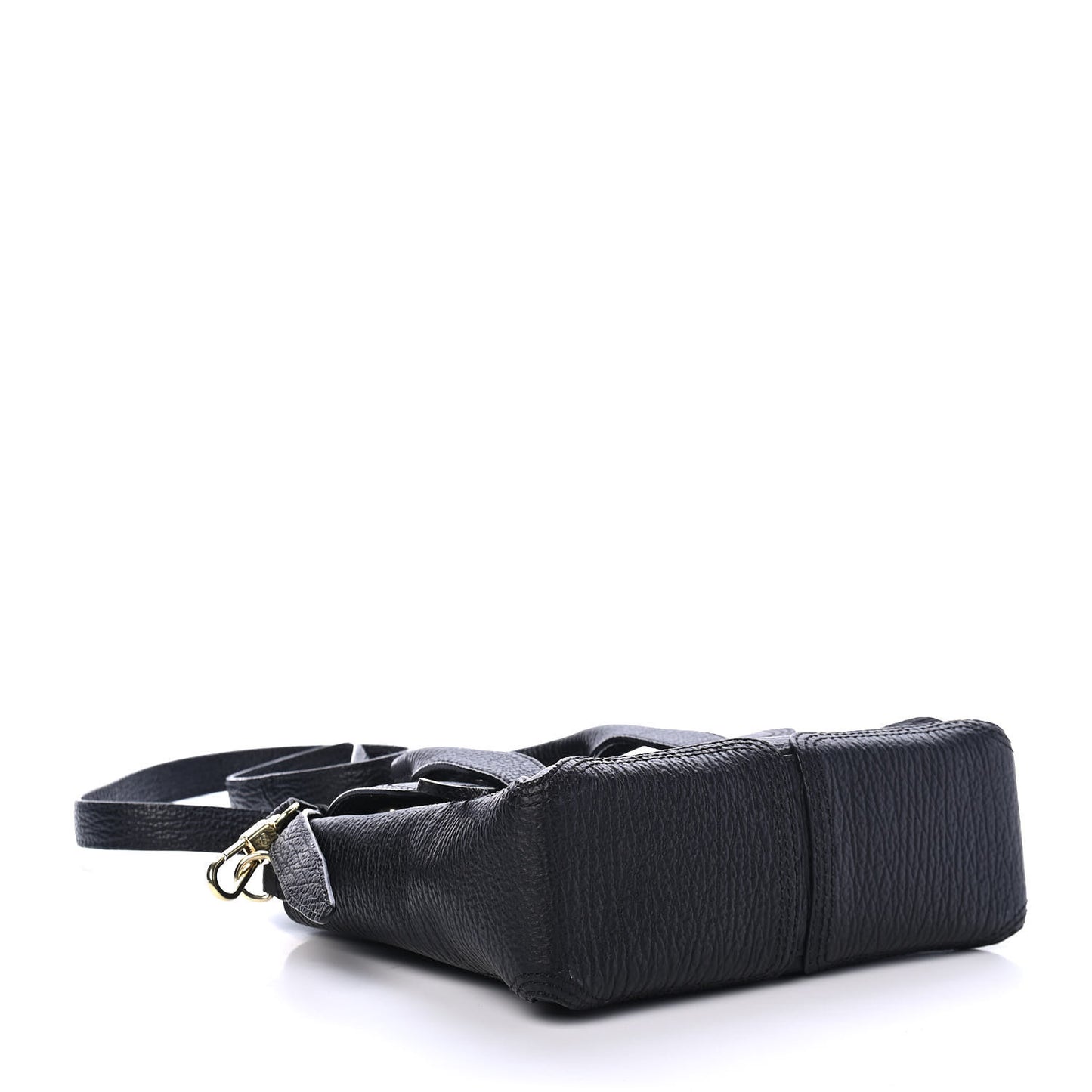 Textured Calfskin Mini Pashli Satchel Black