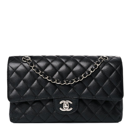 Chanel Caviar Quilted Medium Double Flap Black 1 of 12