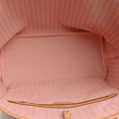 Louis Vuitton Damier Azur Neo Neverfull MM Rose Ballerine 9 of 17