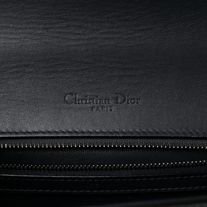 Christian Dior Metallic Patent Micro-Cannage Medium Diorama Flap Bag Onyx Black 6 of 13
