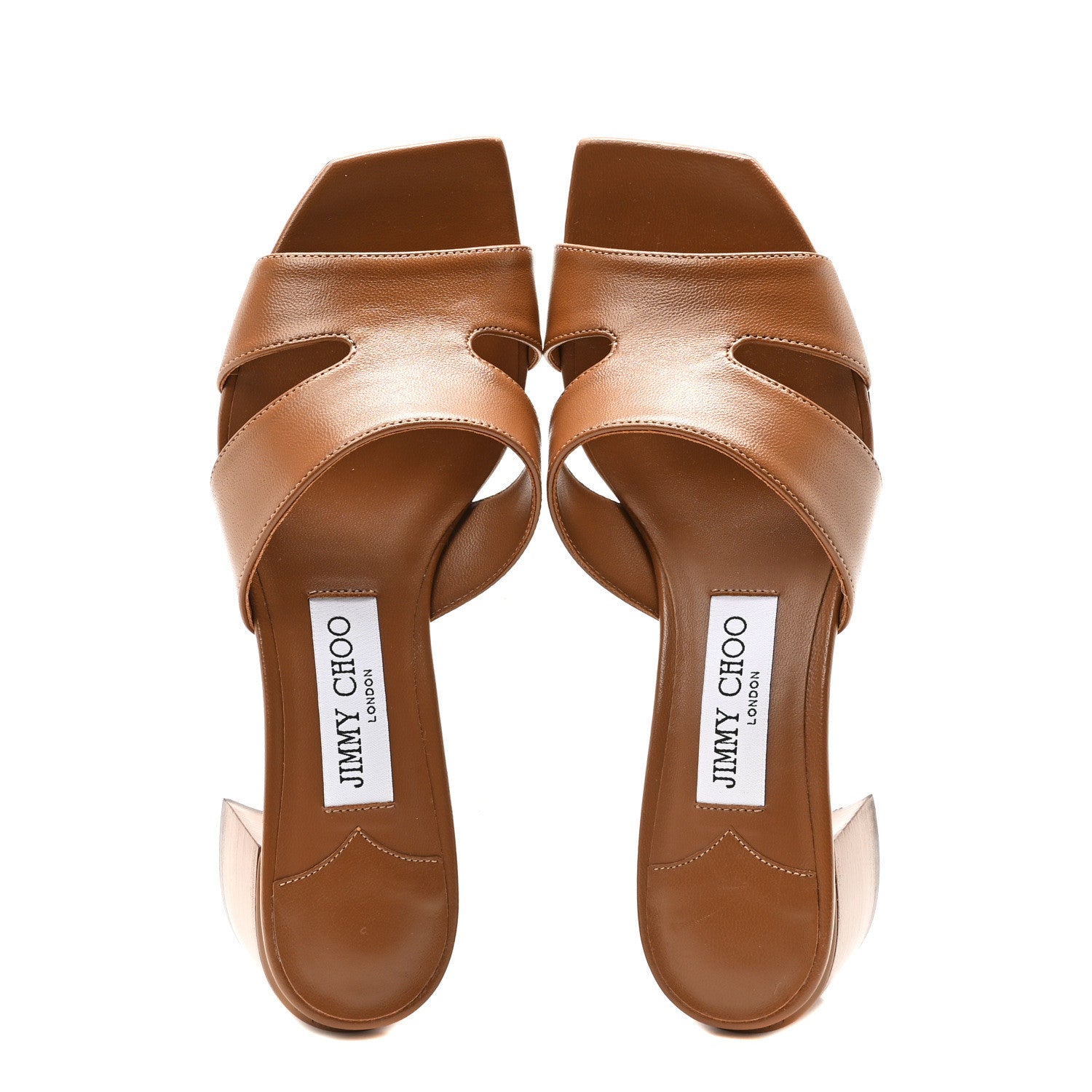 Jimmy Choo Nappa Ellison 48mm Sandals 36 Cuoio 2 of 8